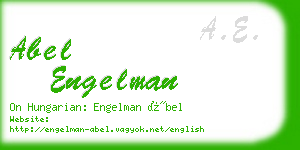 abel engelman business card